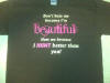 Becky Morgan's new t-shirt